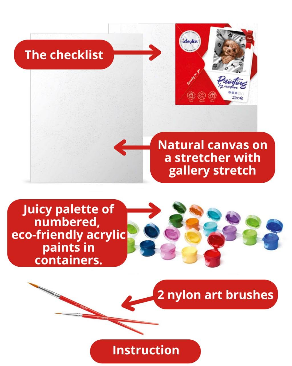 Painting by Numbers kit The cozy palace KHO6330